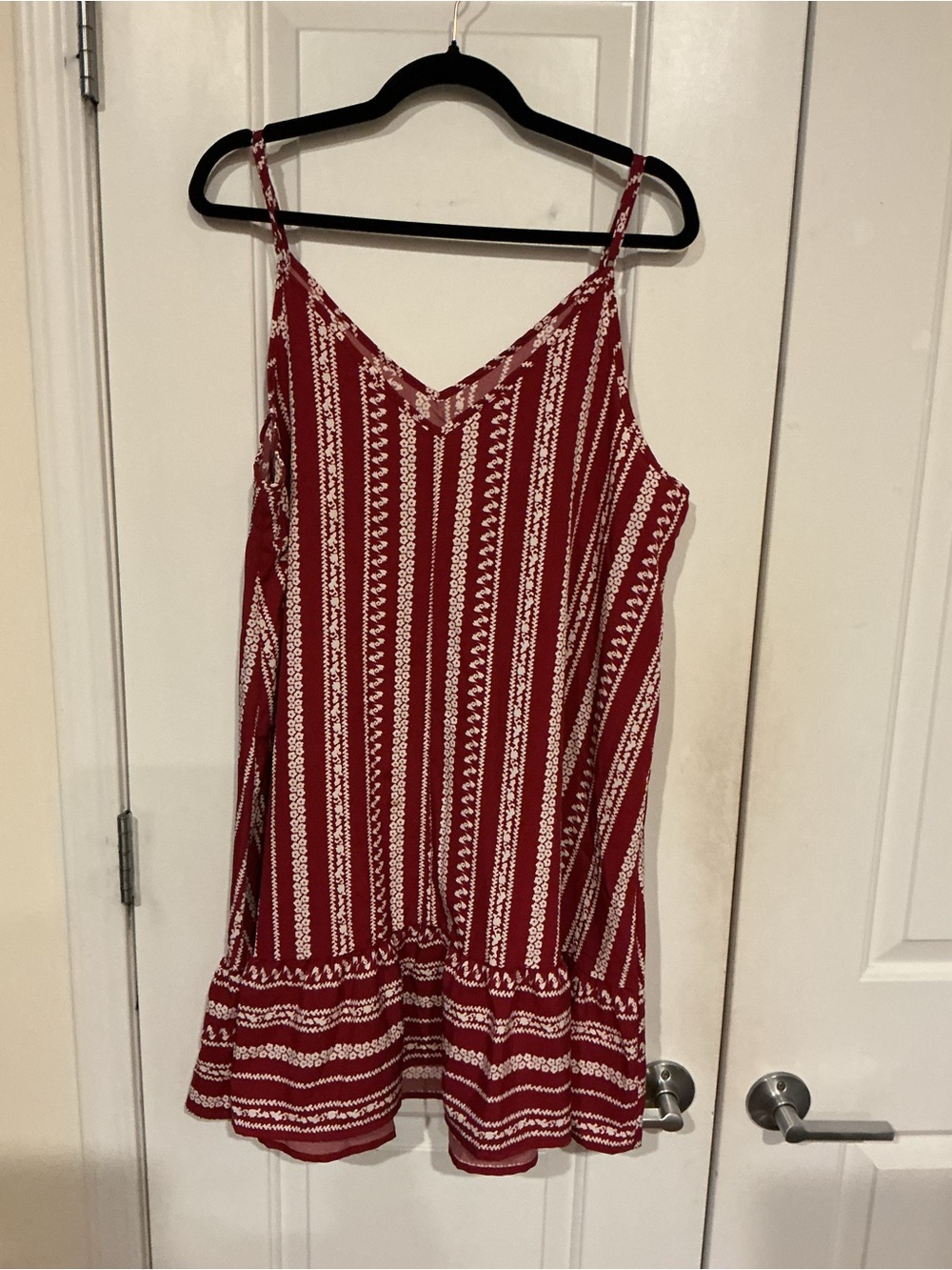 SHEIN Curve Deep Red Lightweight Tunic or Dress 2XL NWOT